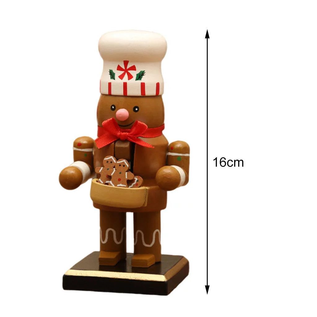 Nutcracker Puppet Toy 16cm Xmas Gingerbread Decor F380928