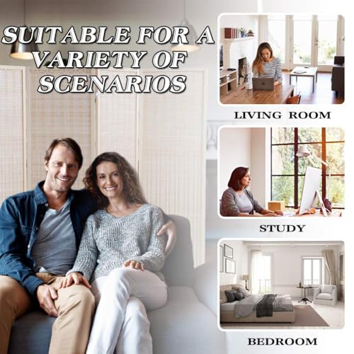 Bamboo Room Divider 6 Panel Folding Privacy Screen for Home H37149