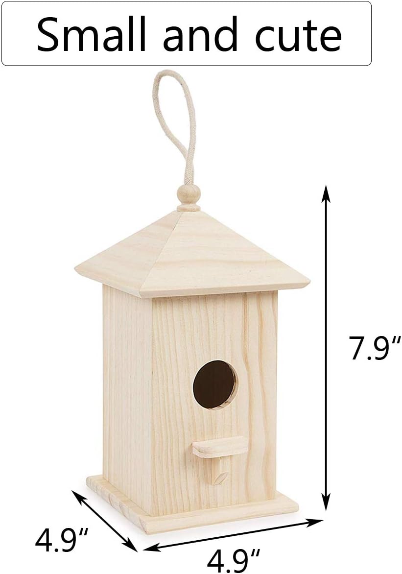 Wooden Hanging Birdhouse for Small Birds G978140