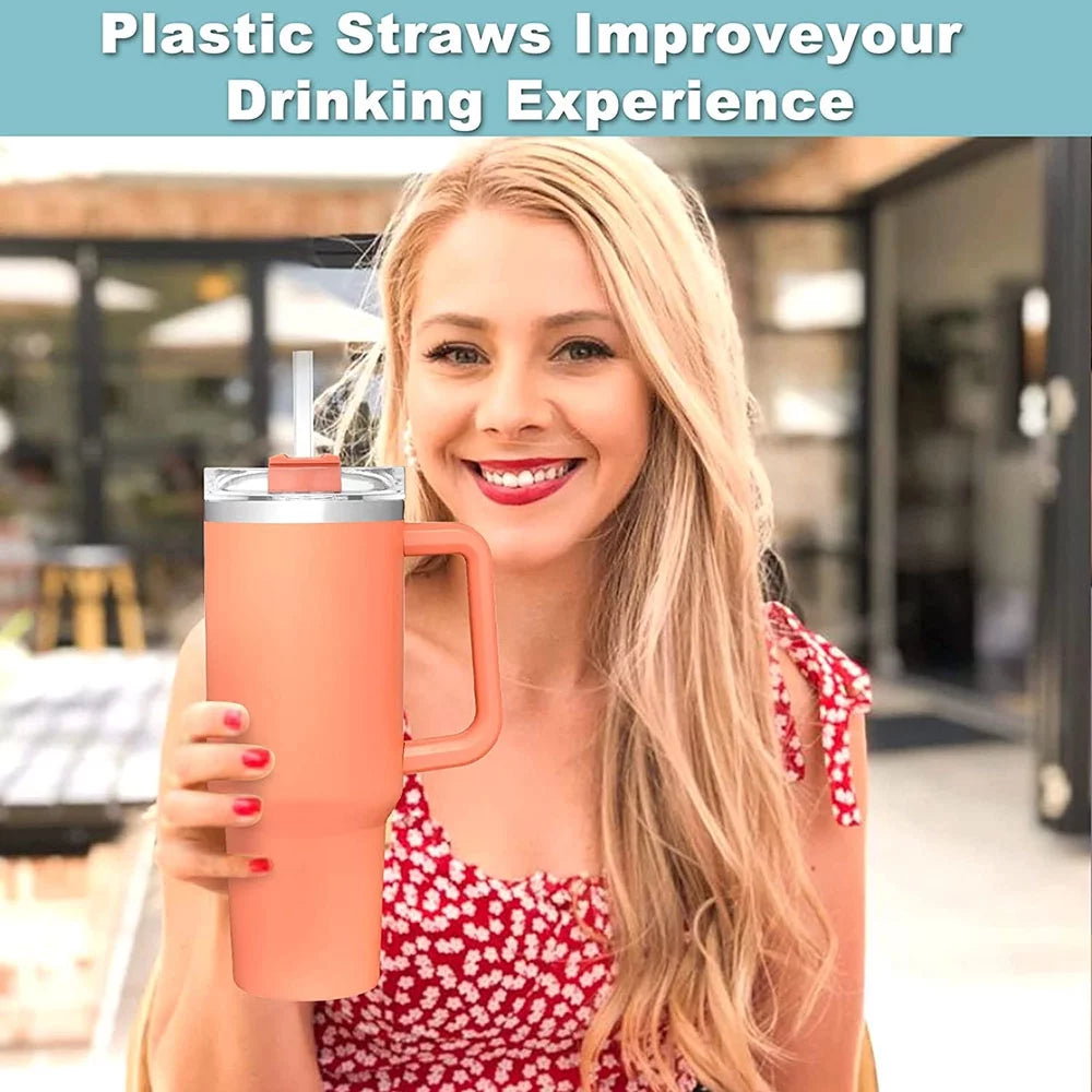 40 oz Stainless Steel Insulated Travel Tumbler with Straw J8233