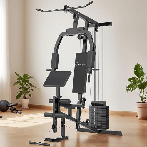 Home Gym System with 99Lbs Weight Stack for Full Body Exercise R401