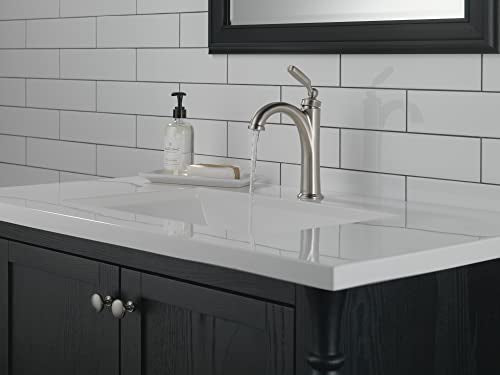 Brushed Nickel Bathroom Faucet with Pop-Up Drain O43980