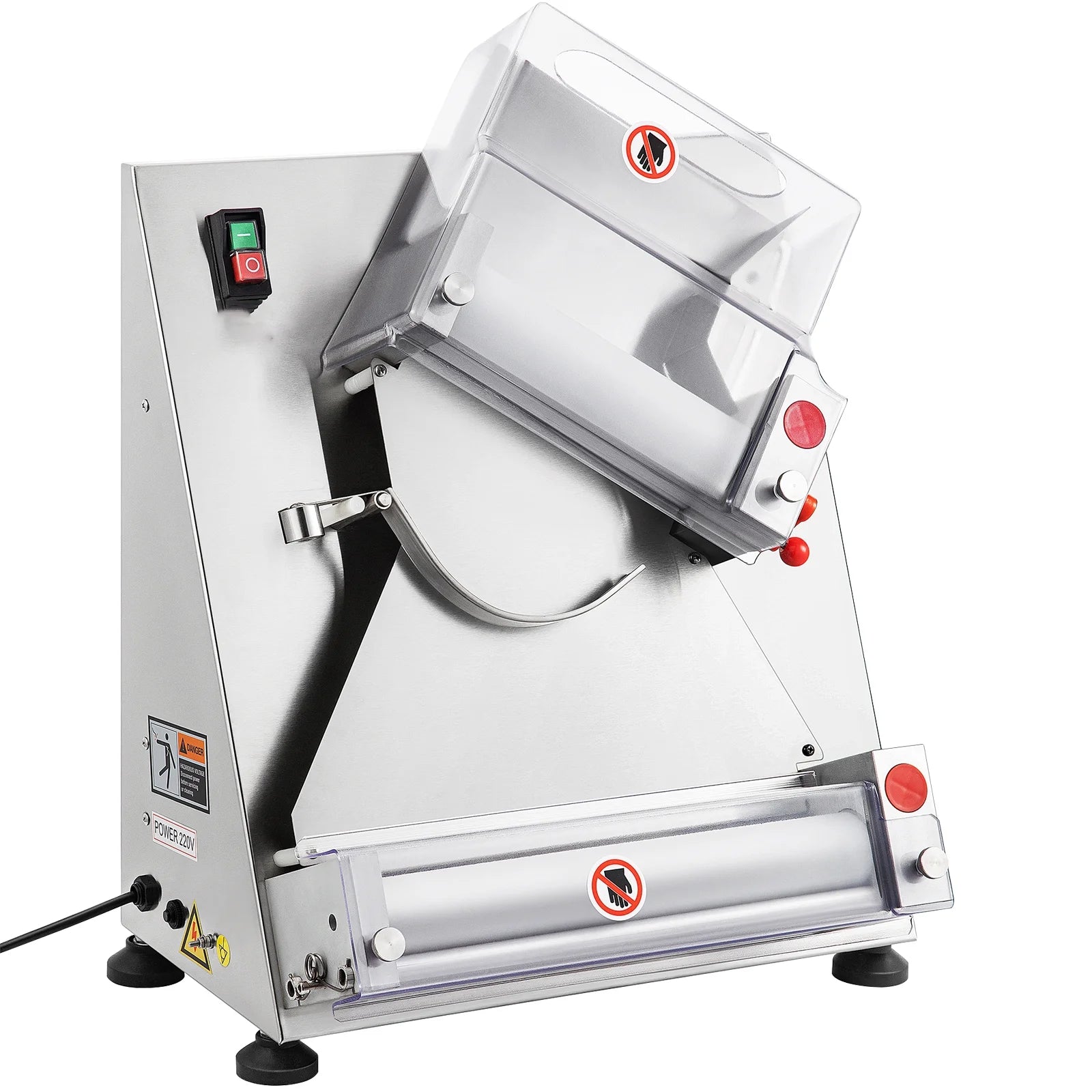 Electric Dough Sheeter Pizza Roller Stainless Steel 12'' O699