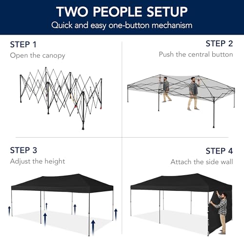 10x20 Party Tent, Waterproof Outdoor Canopy with Sidewalls S901683