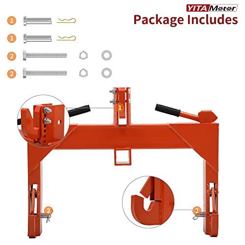 3 Point Quick Hitch, 3000 lbs with 2" Receiver for Category 1 & 2 Tractors L44524