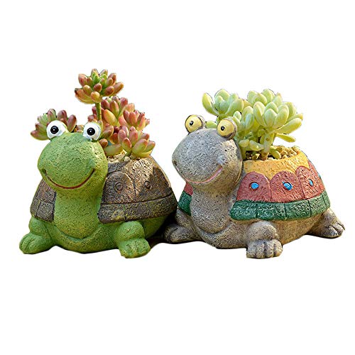 Turtle Shape Resin Succulent Plant Pot H6144
