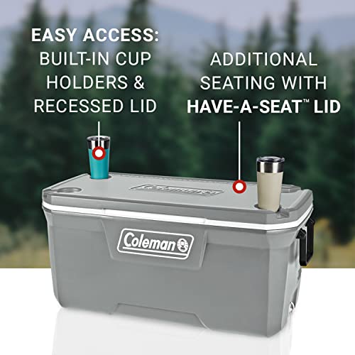 Insulated Portable Hard Cooler, Leak-Resistant, Keeps Ice up to 5 Days N135