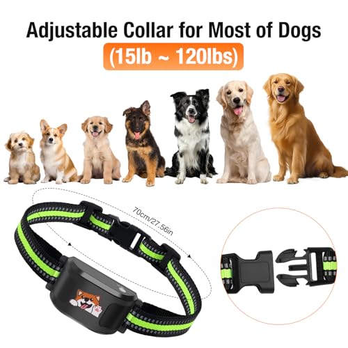 Wireless Dog Fence & Training Collar with GPS Geo-Fence, 3 Correction Modes, 7-Day Battery P120769