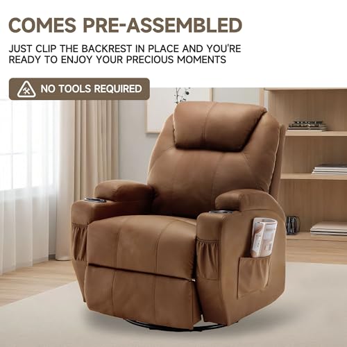 Rocking Recliner Chair with Massage and Heat for Adults H49678