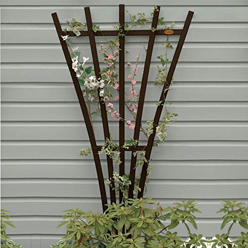 Traditional Fan Trellis, White Q1812
