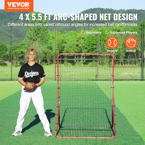 Baseball and Softball Rebounder Net with Pitching Target U4848