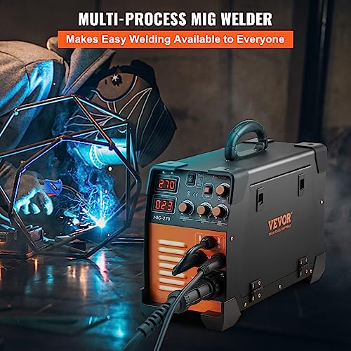 MIG Welder 270 Amp, 3 in 1 Portable Welding Machine with IGBT Inverter J457577