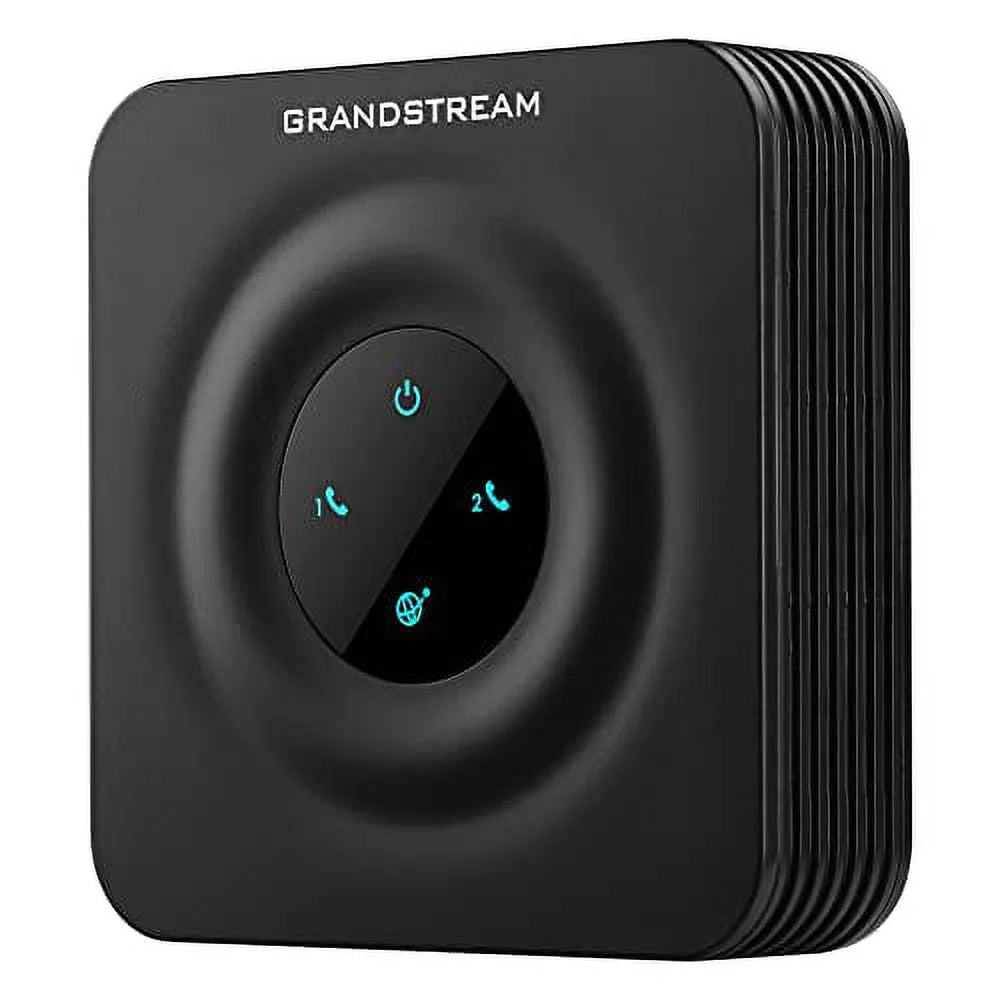 2 Port Analog Telephone Adapter VoIP Phone, Black E5809