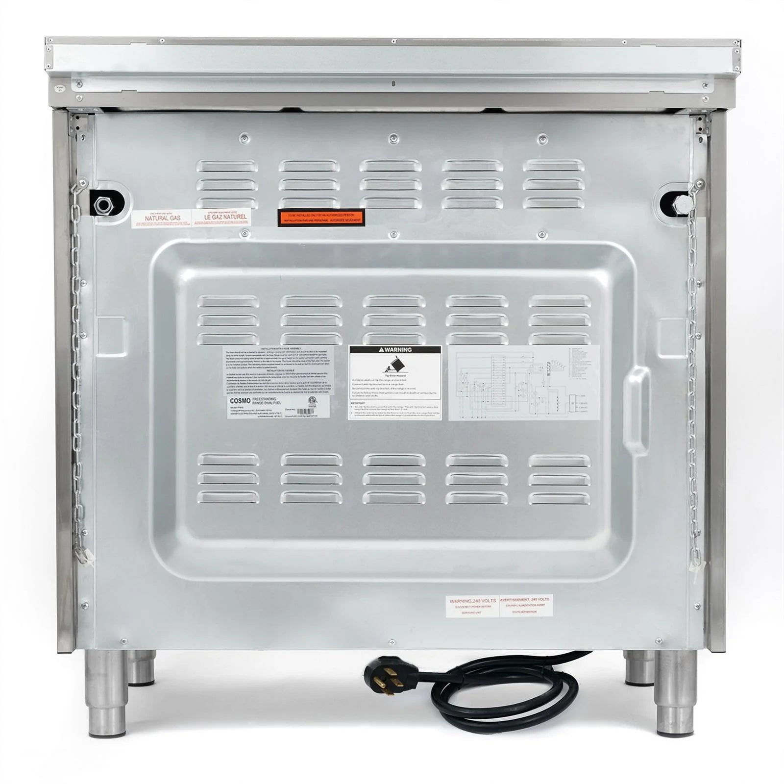 36 in. Stainless Steel Dual Fuel Range with Convection Oven X8693