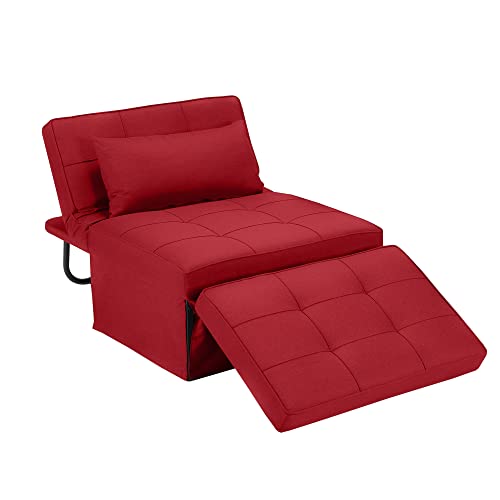 Folding Sofa Bed with Adjustable Backrest, Dark Grey Q8430