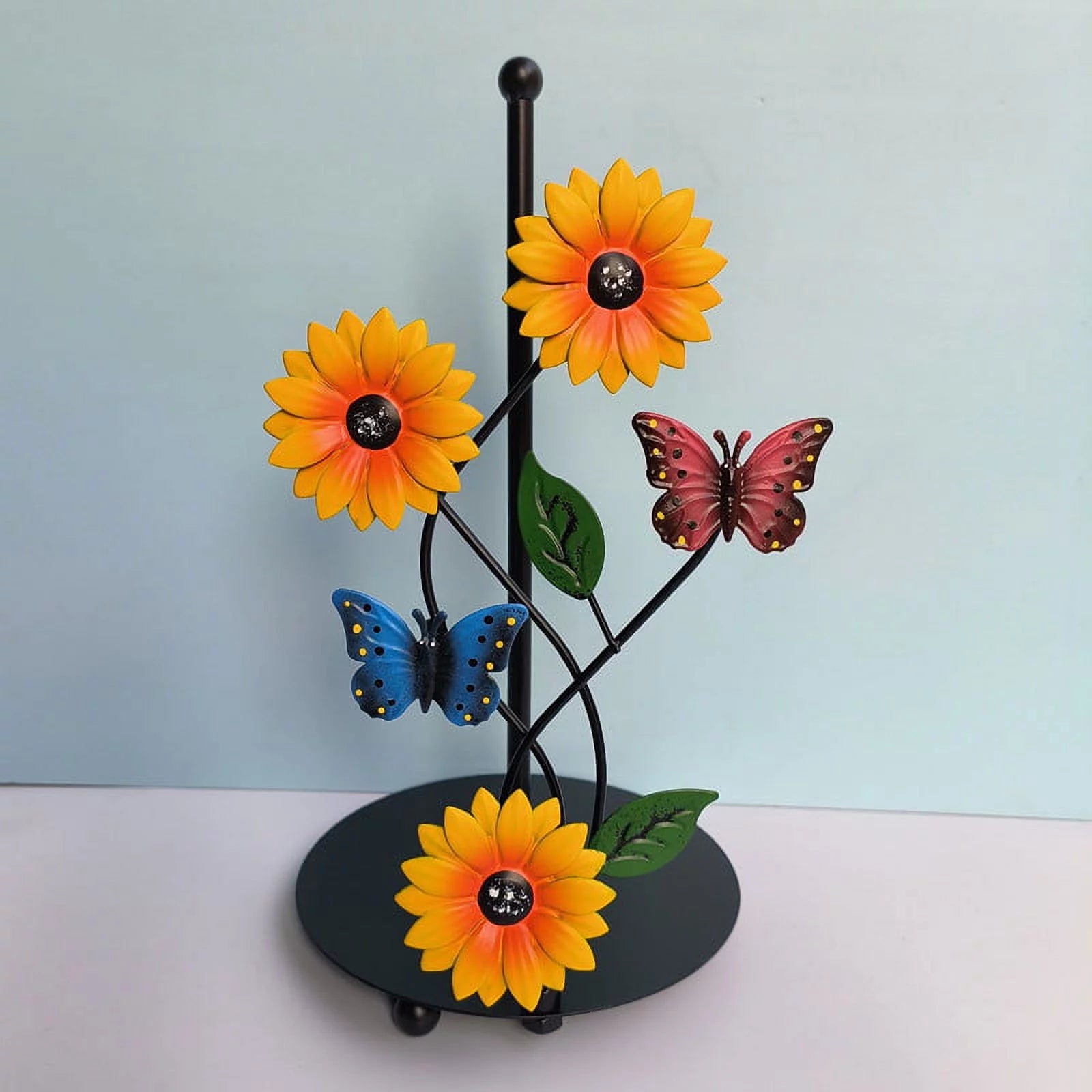 Painted Butterfly Vertical Paper Towel Rack for Kitchen Living Room X998157