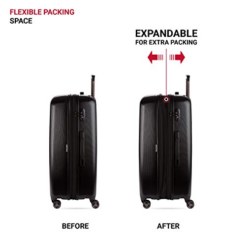 Expandable Hardside Luggage with Spinner Wheels and TSA Lock, Carry-On 19-Inch X51908