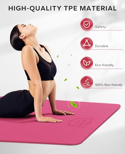 Extra Large Yoga Mat Non-Slip for Home Workouts B4152
