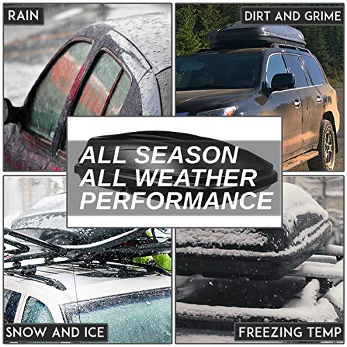 Heavy Duty Rooftop Cargo Carrier Lockable Roof Rack, 110 LBS, 53 x 34 x 15 Inches, Black Y2763