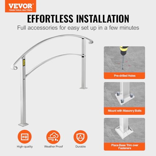 Adjustable Metal Handrail for Outdoor Steps O796