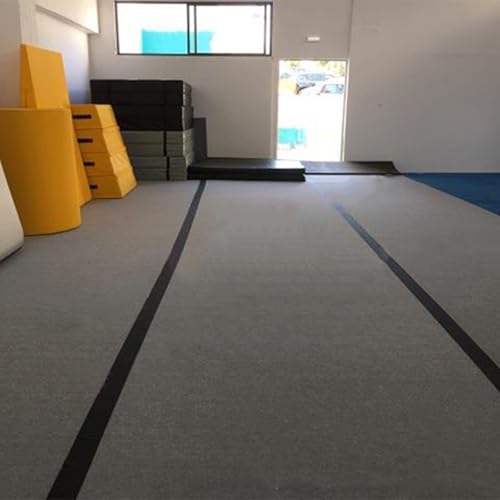 Indoor Gymnastics Track Mat with Grippy Carpet Top for Fitness and MMA T741941