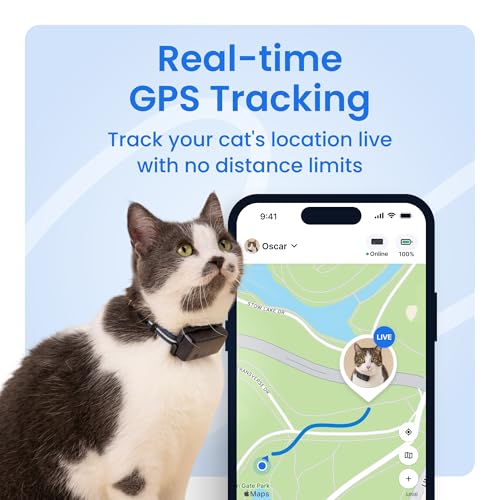 Cat GPS Tracker with Real-Time Location and Activity Monitoring T30192