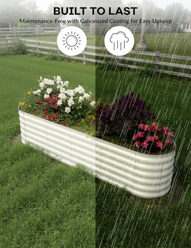 Galvanized Raised Garden Bed for Vegetables, Fruits and Flowers V33720