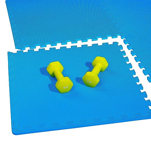 Puzzle Exercise Mat with EVA Foam Interlocking Tiles for MMA, Gymnastics and Home Gym H787