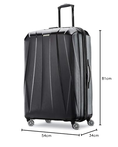 Hardside Expandable Carry-On Luggage with Spinner Wheels, Black, 20-Inch O253