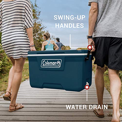 Insulated Portable Hard Cooler, Leak-Resistant, Keeps Ice up to 5 Days N135