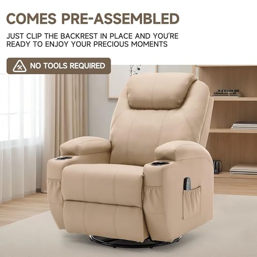 Rocking Recliner Chair with Massage and Heat for Adults H49678