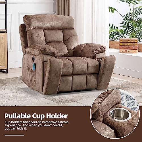 Large Power Lift Recliner Chair with Massage and Heat for Elderly Big and Tall People W6159