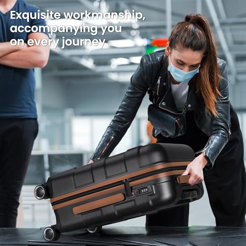 Hardside Carry-On Luggage 22x14x9 with Spinner Wheels G556
