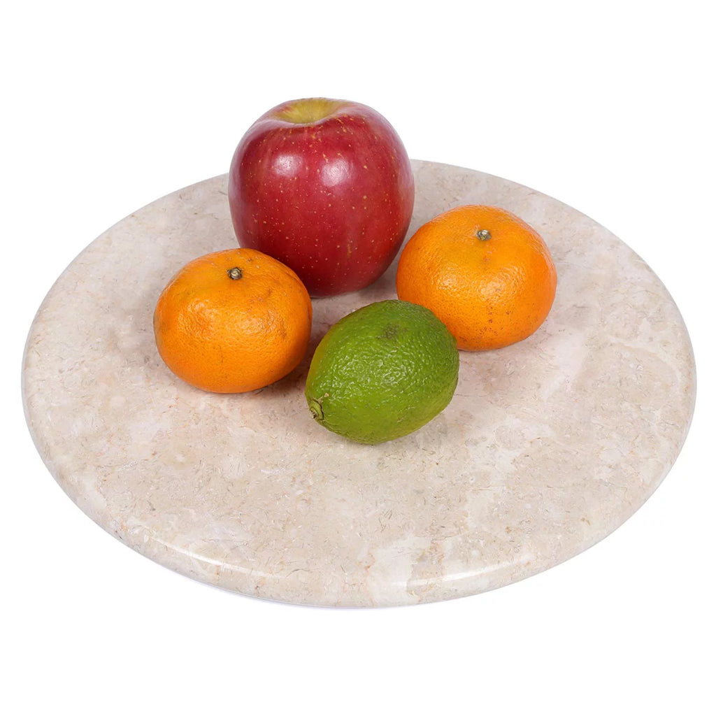 Natural Champagne Marble Lazy Susan Serving Board I402