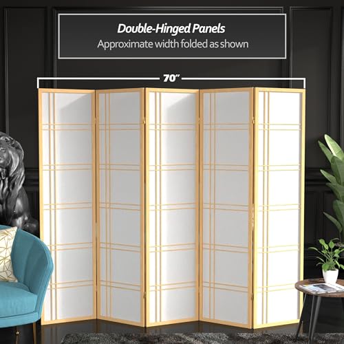 6 Panel Honey Room Divider D80902