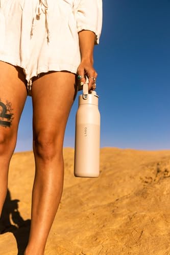 Insulated Stainless Steel Water Bottle with Silicone Handle, 34oz Z278258