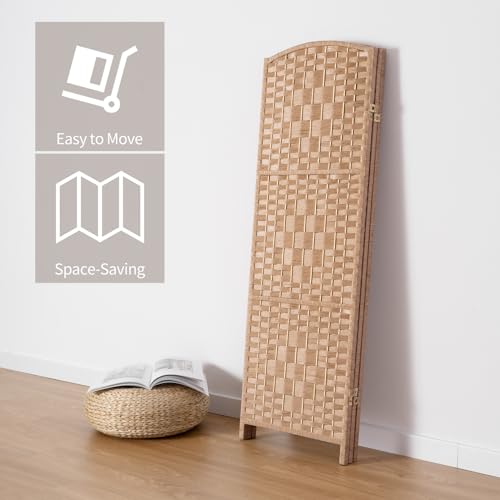 3 Panel Folding Room Divider, Dark Mocha Privacy Screen K453