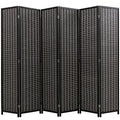 Bamboo Room Divider 6 Panel Folding Privacy Screen for Home H37149