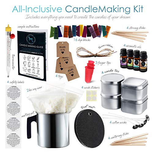 DIY Candle Making Kit with Soy Wax Flakes for Adults and Kids Y7396