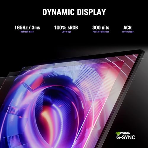 Gaming Laptop, 16” FHD+ 165Hz Display, RTX 5060, Core i7, 16GB DDR5, 1TB SSD, Wi-Fi 7, Windows 11 Home W4772