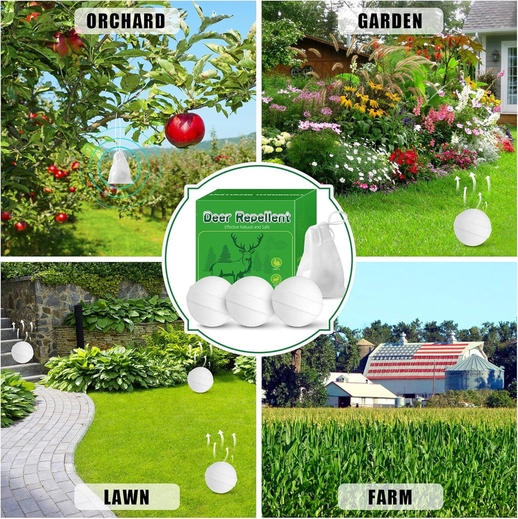 24 Pack Deer Repellent for Yard, Fence, Plants, Trees, Garden L487055