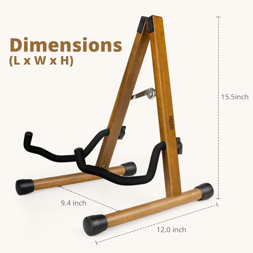 Wood Guitar Stand Foldable for Acoustic Electric Bass V5101