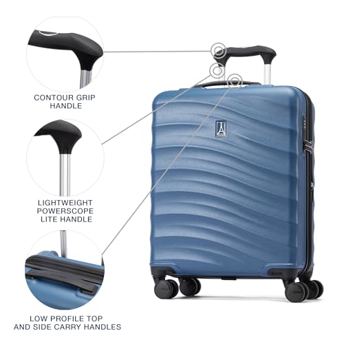 Hardside Expandable Carry-On Luggage with 8 Spinner Wheels and TSA Lock Q7052