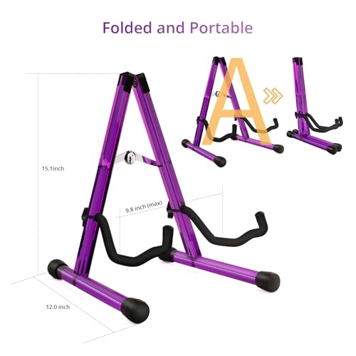 Wood Guitar Stand Foldable for Acoustic Electric Bass V5101
