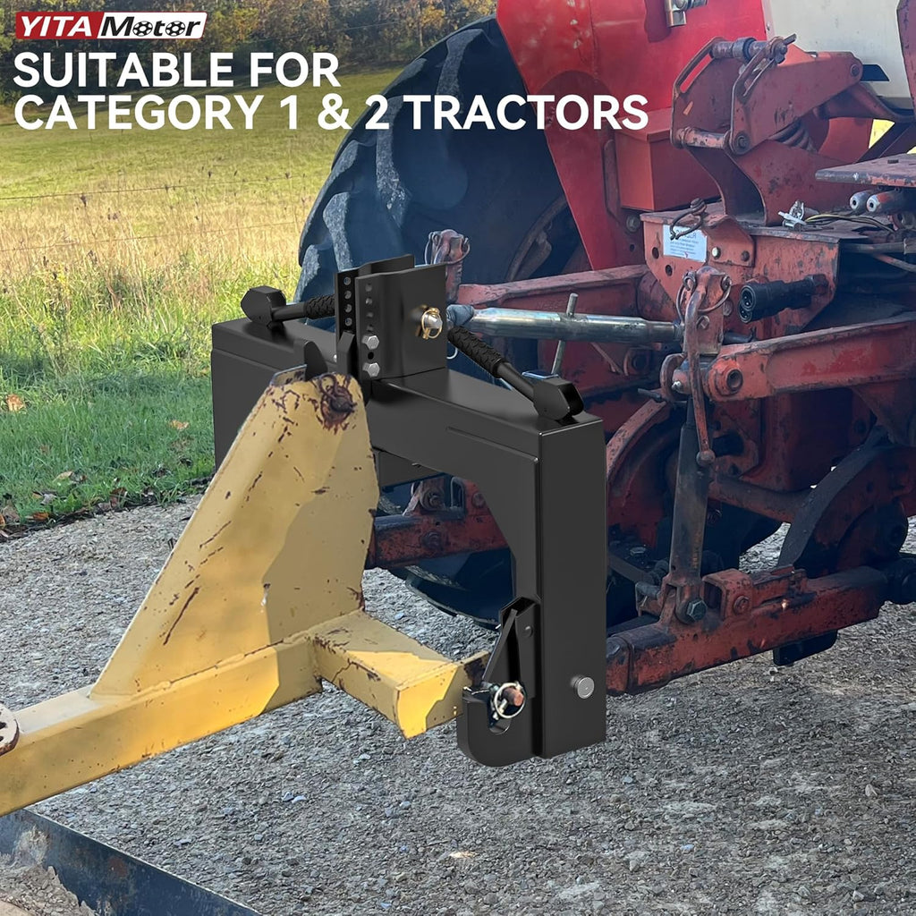 3 Point Quick Hitch, 3000 lbs with 2" Receiver for Category 1 & 2 Tractors G308205