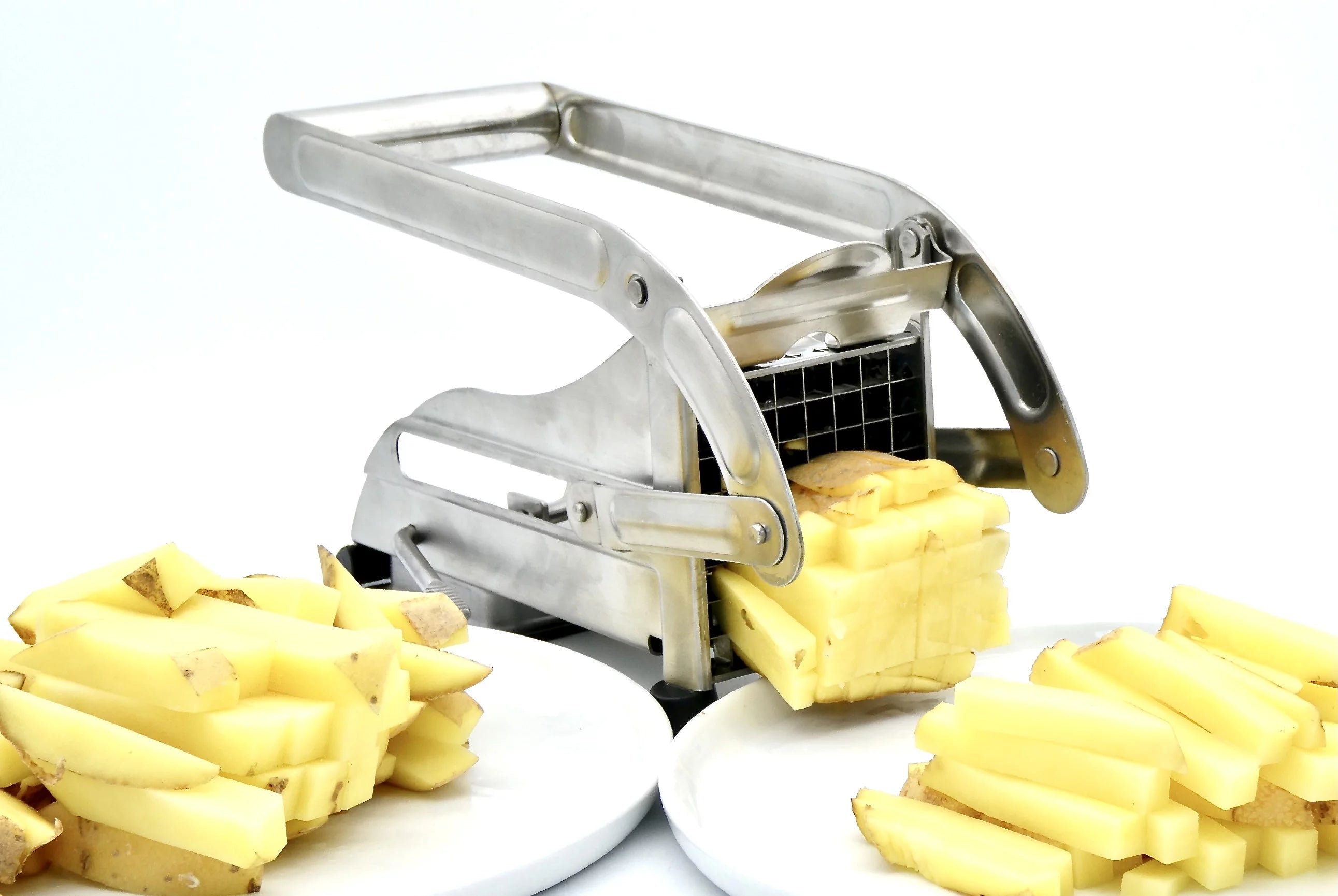 French Fry Cutter, Potato Slicer, 1/2 and 1/3-Inch Blades, Vegetable Chopper Y343