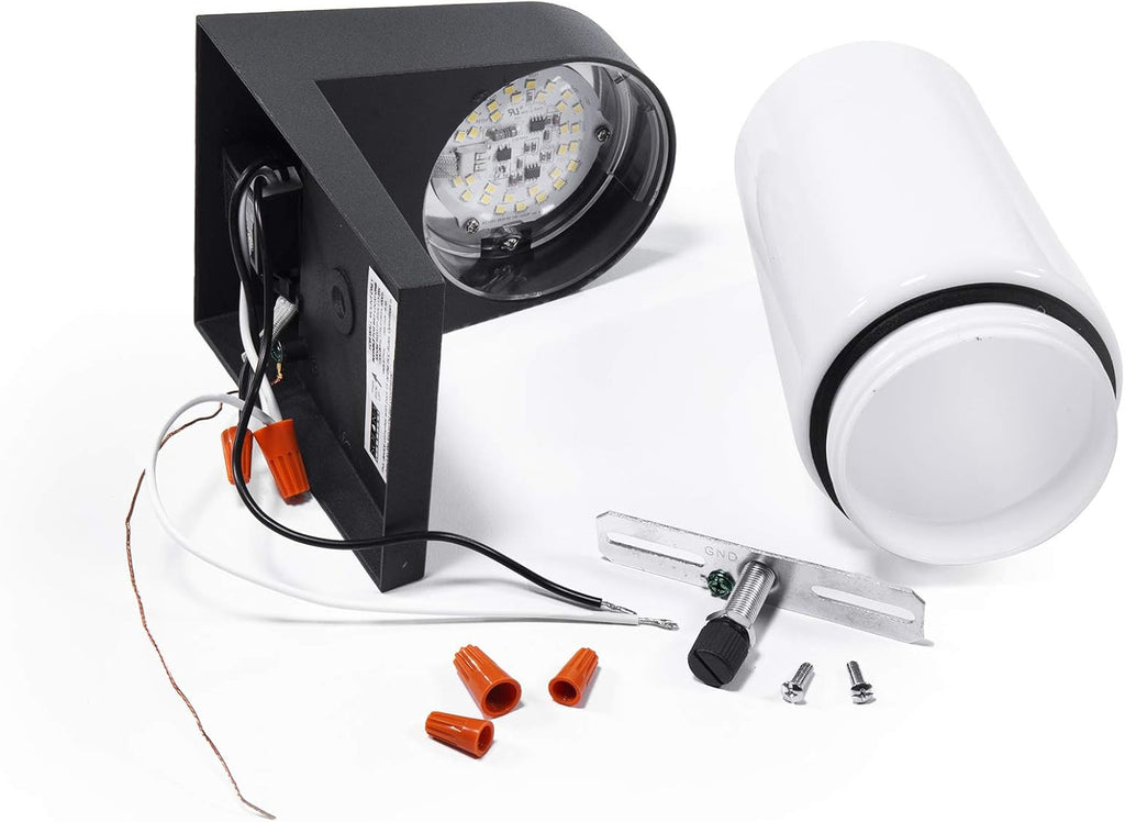 LED Jelly Jar Light, Dusk to Dawn Photocell, Wet Location, 900 Lumens U6094