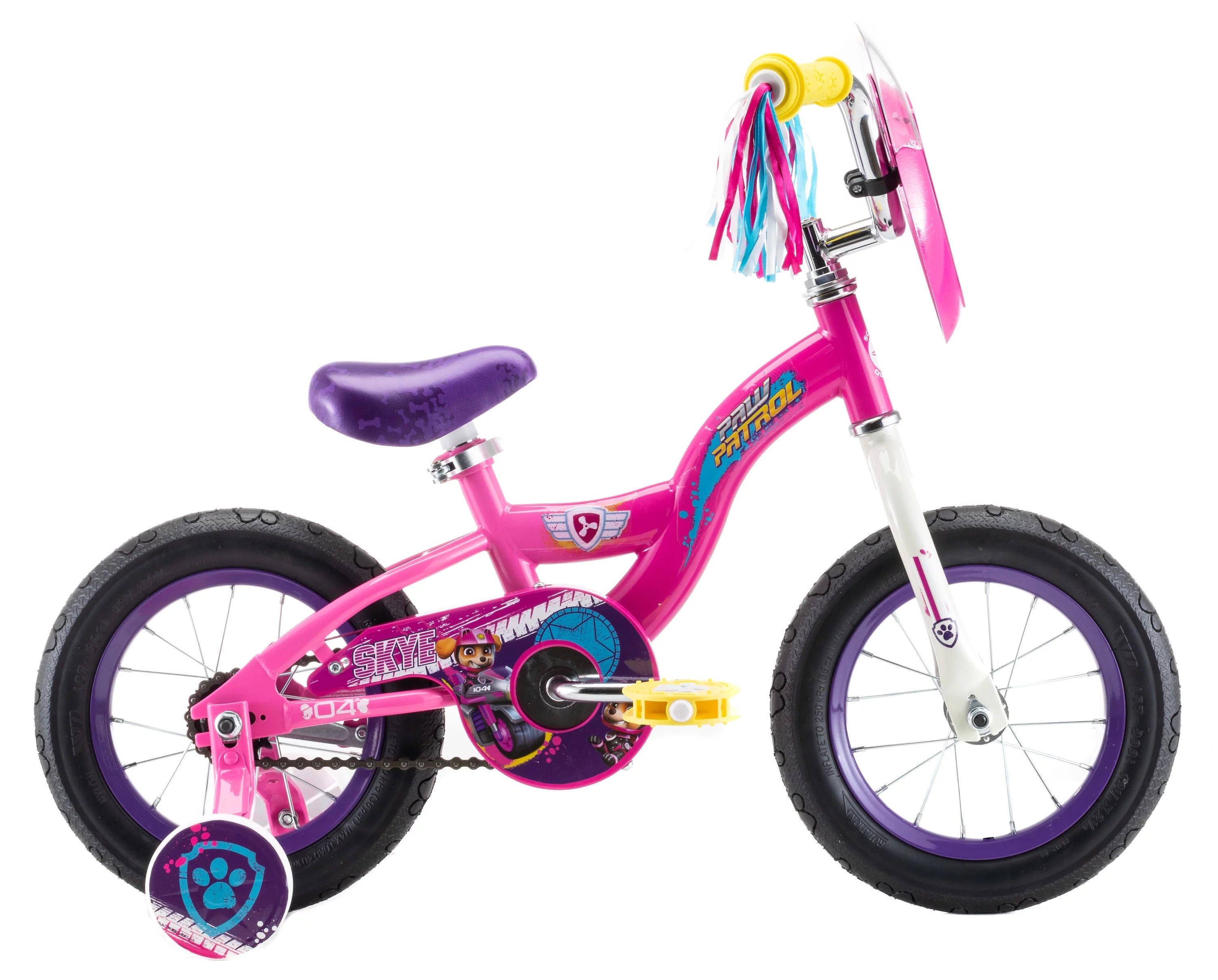 Kids Bike with 12 Inch Wheels, Magenta Pink L150