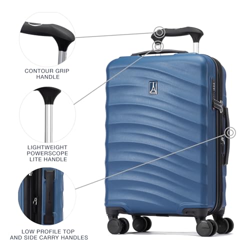 Hardside Expandable Carry-On Luggage with 8 Spinner Wheels and TSA Lock Q7052