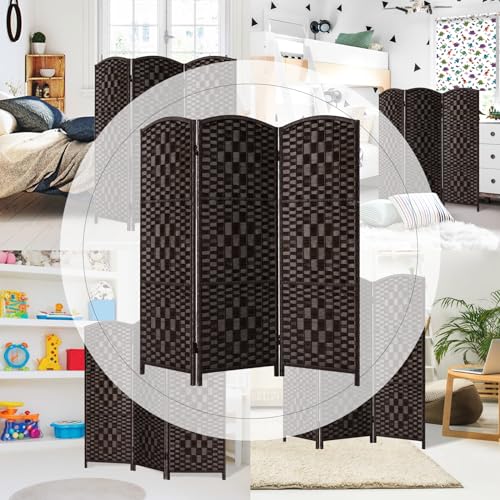 3 Panel Folding Room Divider, Dark Mocha Privacy Screen K453